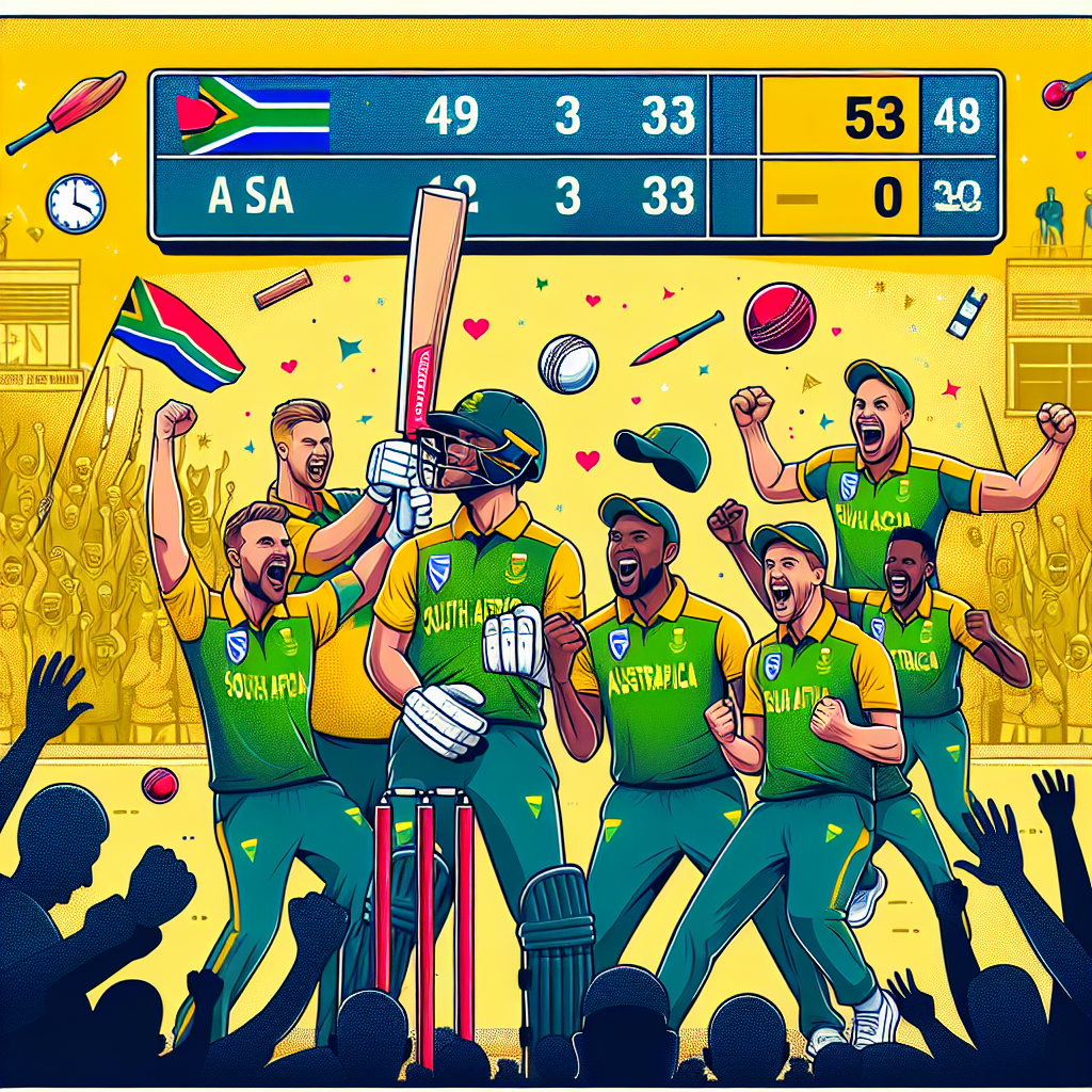 "Trận đấu T20I thứ hai: Tóm tắt kết quả South Africa vs Australia - Kịch tính và bất ngờ"